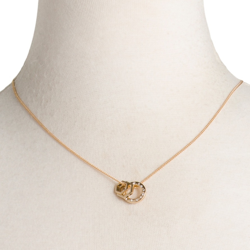 ALLSAINTS
Scatter Pave Hex Rondelle Pendant Necklace